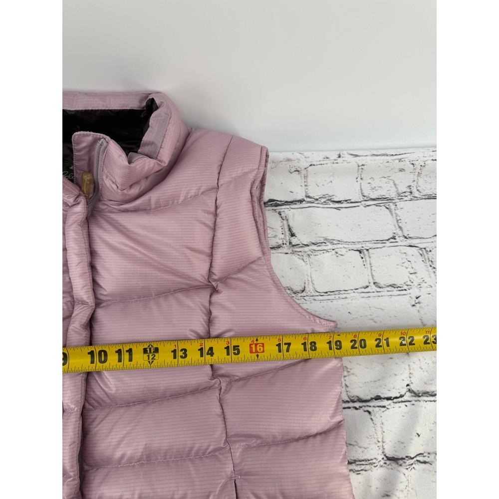 Eddie Bauer Premium Goose Down Vest Women's Medium Puffer Lightweight Pink - Picture 6 of 7